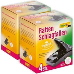 8 x Premium Rat Traps I Very High Quality I Reusable I Includes Gloves (8)