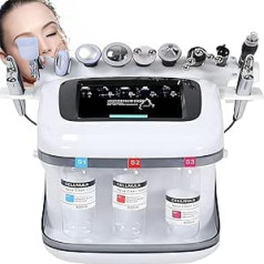 10-in-1 Facial Cleanser with Hydrogen and Oxygen, Multifunctional Facial Cleansing Device for Skin Cleansing and Moisturising, Promotes Nutrient Absorption
