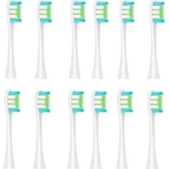 Ersatzbürstenköpfe kompatibel mit X PRO/Z1/F1/One/Air 2/SE Tiefenreinigungsdüsen Sonic Soft Vacuum Borsten(12pcs blue green)