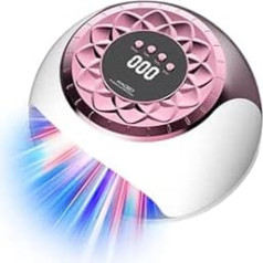 Nail Pil Laser Device 【21 Days Fast】【Timer: 3min/5min/7min/10min】 for Multiple & Fingernails, Nail Fungus Laser Device for Treatment, 57pcs Blue Light and Red Light (Pink) Laser Therapy