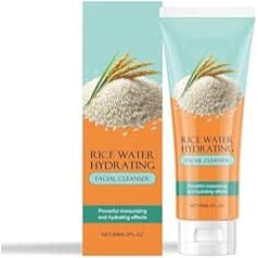 Rice Facial Cleanser - Gentle Cleansing, Moisturising and Soothing, Removes Makeup and Dirt for Daily Use (3 Pieces)