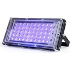 UV Curing Lamp, 395nm 400nm LED UV Flood Light 220V Ultraviolet Stage Lamp 50W 100W LED Stage Black Light Waterproof Disco Party Stage Backlight (100W)