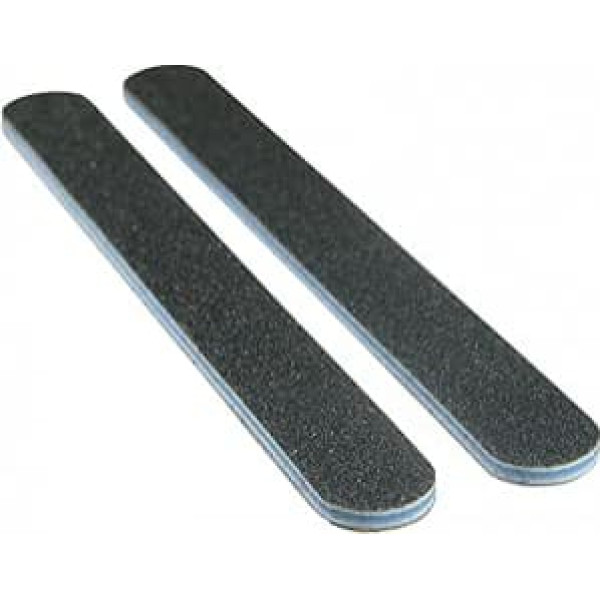 Standard Black 80/80 (Blu Ctr) Washable Nail File 50 Pack by Nail File Guru