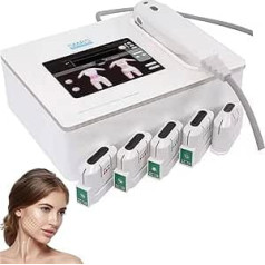 Professional 7D HIFU Face and Body Lifting Device, Face Lifting Firming, with 5 Interchangeable Probes, Adjustable Depth, for Wrinkle Removal, Face and Body Modeling