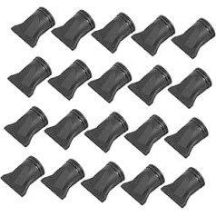 Pack of 20 Hair Dryer Nozzles, Heat-Resistant Flat Concentrator Attachment for Precise Styling, Even Drying, Suitable for Salon and Home Use