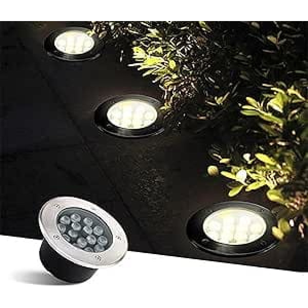 Led-Landschaftslichter - Erdlichter Für Den Außenbereich, Unterirdische Einbaulampe, wasserdichte Ip67-Gartenbodenlichter, Landschaftsdekor-Beleuchtungsstrahler,Green-24W