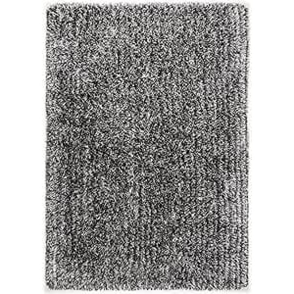 THEKO contemporary tufted designer carpet color silver size variations 240 x 340 cm