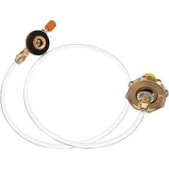 Camping Gas Cartridge Adapter Made of Robust Metal Durable Gas Bottles Filling Valve for Outdoor Stoves Practical Tank Connector for Portable Camping Stoves Easier for
