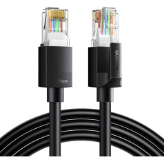 Ethernet Cat 6A UTP RJ45 tīkla kabelis 2m - melns