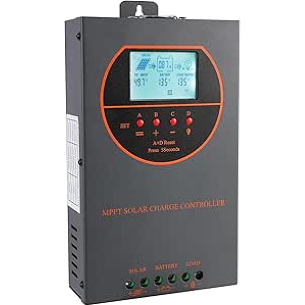 60A Solar Charge Regulator MPPT 12V 24V 36V 48V Controller 60amp Solar Charge Regulator MPPT 160V W / LCD Display Works with AGM, Gel, Flooded and Lithium (60A 12V 24V 36V 48V)
