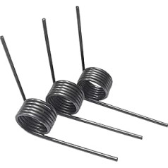 Hochleistungs-Zugfeder, 10 Stück rechtshändige 65-Mn-Federstahl-Torsionsfeder, 2,5 mm x 25 V-förmige Feder, 3–9 Umdrehungen, 90 Grad(2.5 mm x 25 mm-90 Degrees-9 laps)