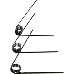 Hochleistungs-Zugfeder, 10 Stück Linkshänder 65 Mn Federstahl-Torsionsfeder, 2,5 mm x 25 V-förmige Feder 3–9 Umdrehungen, 60 Grad(2.5 mm x 25 mm-60 Degrees-3 laps)