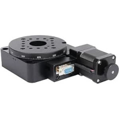 Elektrische rotierende Maschine, 100 mm motorisierte Rotationsstufe, optische rotierende Plattform, 360° Präzisions-Schneckengetriebe-Drehtisch, Reduzierungsverhältnis 1/180, Belastung 45 kg