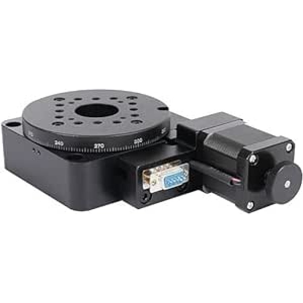 Elektrische rotierende Maschine, 100 mm motorisierte Drehstufe, 360° Schneckengetriebe-Drehtisch, 45 kg Tragkraft, optische Präzisionsplattform