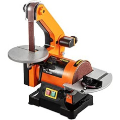 VEVOR Belt and Disc Sander 250W/230V Electric Polishing Machine 25.4x760mm Belt for Grinding and Grinding 2980RPM Angle Grinder for Smoothing and Deburring Serrated Edges