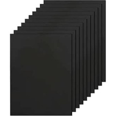 2 schwarze EVA-Schaumstoffplatten – flexible Bastelschaumplatten aus Polystyrol for kreative Projekte(210x300x5mm)