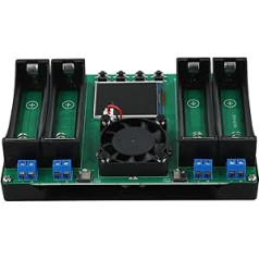 4-K-Lithium-Batterie-Kapazität und interner Widerstandsprüfer Modul mit Dual Type-C, für automatische Lade-/Entladezyklen, 11-stufige Stoppspannung, Lüfterkühlung für 18650