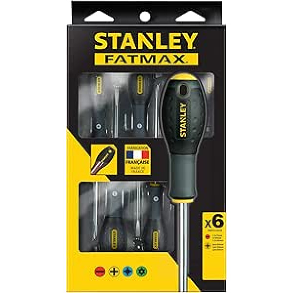 Stanley Fatmax FMHT0-62626 Parallel/PH Screwdriver, Multi-Colour, Set of 6 Piece