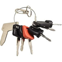 36-teiliges Schwergerät-Zündschlüssel-Set für Bagger und Baumaschinen für CAT für JCB für Kubota für Bobcat für JLG für Takeuchi Kunststoff und Metall mit Schlüsselringen
