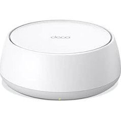 TP-Link Deco BE25 WiFi 7 Mesh WLAN (1 Pack), BE3600 Dual-Band Router and Access Point, 2 x 2.5 Gbit/s Ethernet Port, WPA3, 4 Streams, 160 MHz Channels, Guest Network, HomeShield