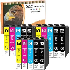 D&C 604XL Printer Cartridges Multipack Compatible with Epson 604 XL Cartridges for Expression Home XP-3200 XP-2205 XP-3205 XP-2200 XP-4200 XP-4205, Workforce WF-2910 WF-2930 WF-2935 WF-2950 (Pack of
