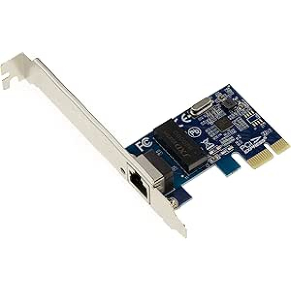 KALEA-INFORMATIQUE PCIe Network Controller Card 1 Port RJ45 10 100 1000Mbps LAN GIGABIT ethernet Chipset Realtek RTL8111F High Low Profile NIC