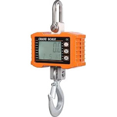 Industrial Platform ScaleIndustrial Crane ScaleDigital Crane ScaleHigh Performance 1000 kg High Precision Industrial Heavy Duty Hook Crane Scale Fishing Hunting Balance Tool (Color : Orange)