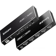 HDMI Switch 4 in 1 Out 8K@60Hz 4K@120Hz, 4 Ports HDMI 2.1 Switcher Selector with Remote Control, Supports 48Gbps HDR 10+ Dolby Vision/Atmos HDCP 2.3 CEC for PS5/4 Xbox Apple TV Game PC Roku (1 Pack)