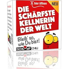 Schlump-Chili The sharpest waitress in the world gift – a funny gift for women in the restaurant, bistro, pub or bar, e.g. for birthday or Christmas