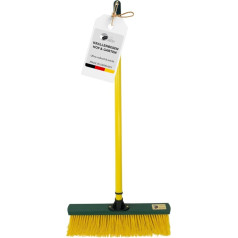 Fritze Claw Broom Yard & Garden 45 cm Sweeping Width with Handle - Angled Bristles for Leaves, Needles, Sand & Uneven Floors - Ideal for Paving Stones & Garden Paths - Premium Broom - Made in Germany