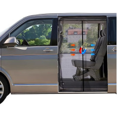 ZATOOTO Magnetic Mosquito Net Compatible with VW T5 T6 for Sliding Door, Fly Screen Insect Protection Sun Protection, Side Door Shade Net Camping