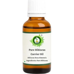 R V Essential Pure Hibiscus Carrier Oil 10 ml (0.338 oz) - Hibiscus Pink Simensis (100% Pure and Natural Cold Pressed) Pure Hibiscus Carrier Oil