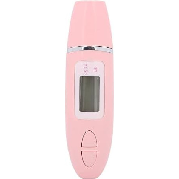 Multifunktionaler Hautfeuchtigkeitstester, LCD-Display, Gesichtshaut-Wasser-Öl-Sensor-Analysator (Rosa)