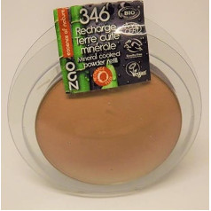 Zao Refill Mineral Cooked Powder 346 Beige Apricot Refill Matte Bronzing Powder, Vegan Bamboo Container Certified Bio/Ecocert/Cosmebio/Natural Cosmetics Not Included)