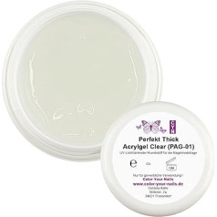 Perfect Thick Acrylic Gel Clear (PAG-01) Extra Thick (30 ml Jar)
