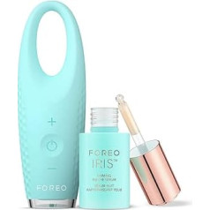 FOREO Eye Candy IRIS 2 Set - Lymphatic Drainage Eye Massager + FOREO IRIS Firming Eye Serum, 15 ml - Retinol & Fungus Extract - Removes Dark Circles & Eye Bags - Anti Swelling of the Eye Area