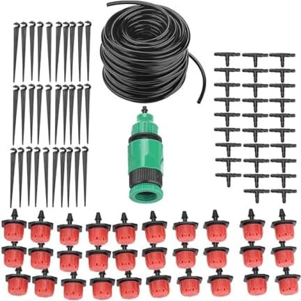 Watering Kit DIY Watering System Garden Drip Irrigation Kit Automatic Micro Irrigation System Pearl Hose Plants (25 m), micro