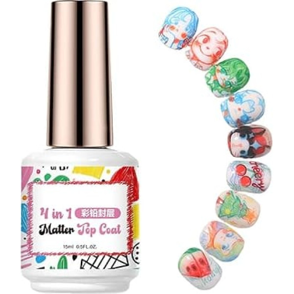 Gel Topcoat Für Nägel,15ml In Und Langanhaltend,ierender Abschlusslack Für Gel-Nägel | Für Anfänger, Nageldesign, Salon, Heimstudio, Mutter, Ehefrau, Freundin, Geselligkeit Und