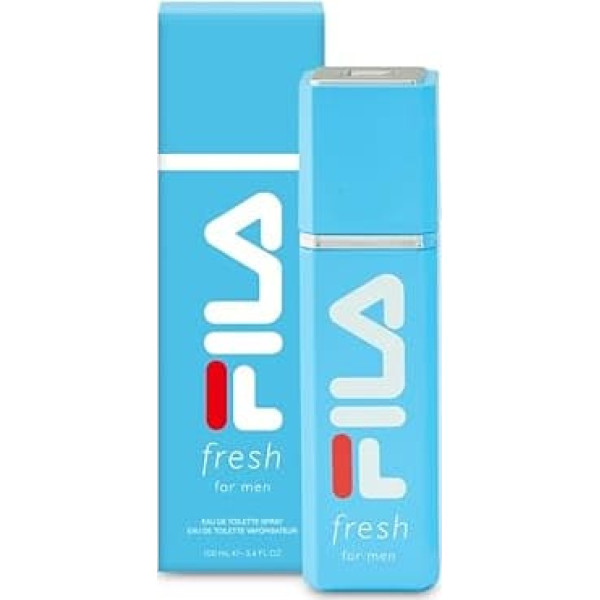 FILA Fresh Eau de Parfum for Men - EDP for the Active Man - Amber Fougere with Notes of Bergamot, Sage and Vetiver - Iconic, Refreshing Scent for Day or Night - 100 ml