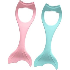 Hohopeti 2 Stück Wimpern Assistenzgerät aus Silikon Mascara Schutz mit Wimpernkamm Eyeliner Schablone für Präzises Make Up bei Frauen
