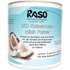 Organic Coconut Milk Powder, 300 g, Coconut Milk Powder, Coconut Milk Powder for Coconut Milk, Gluten Free + Fibre for Low Carb Diet