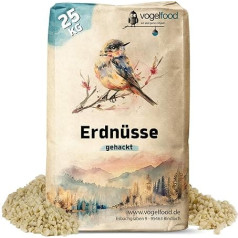 Vogelfood 25 kg Peanut Kernels White Chopped Peanuts Wild Bird Food Winter Food Bird Food