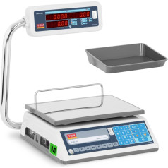 Mazumtirdzniecības svaru interfeiss RS232 PLU 15 kg / 0,05 kg LED M LEGALIZĀCIJA