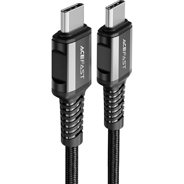 Acefast Pīts USB-C kabelis 60W 20V 3A 1,2 m melns