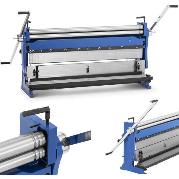4in1 lokšņu metāla liekšanas mašīna ar preses griešanas funkciju 1040mm