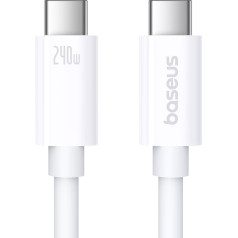 Kabelis Superior 2 USB-C - USB-C USB4 240W 1,8 m - balts
