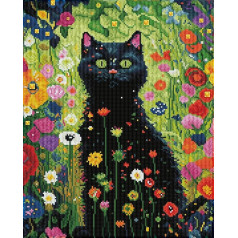 Diamond Dotz Diamond Painting Cat in the Garden