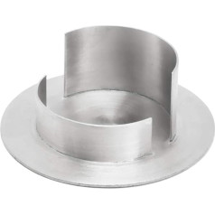 NKlaus 2804 Candle Holder 4 cm High Christening Candle Communion up to 6 cm Nickel-Plated Brass Candlestick Wedding Candle Holder
