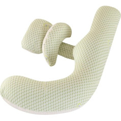 Pregnancy Pillow - Pregnancy Pillow for Sleeping Support for Back, Hips, Legs, Soft Maternity Pillow for Pregnant Women, Removable and Adjustable Double Wedge with Cover