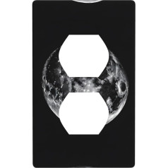 Graphics Decor Wall Plates - Duplex Socket Wall Plate Cover, Moon Print, Wall Plate Cover